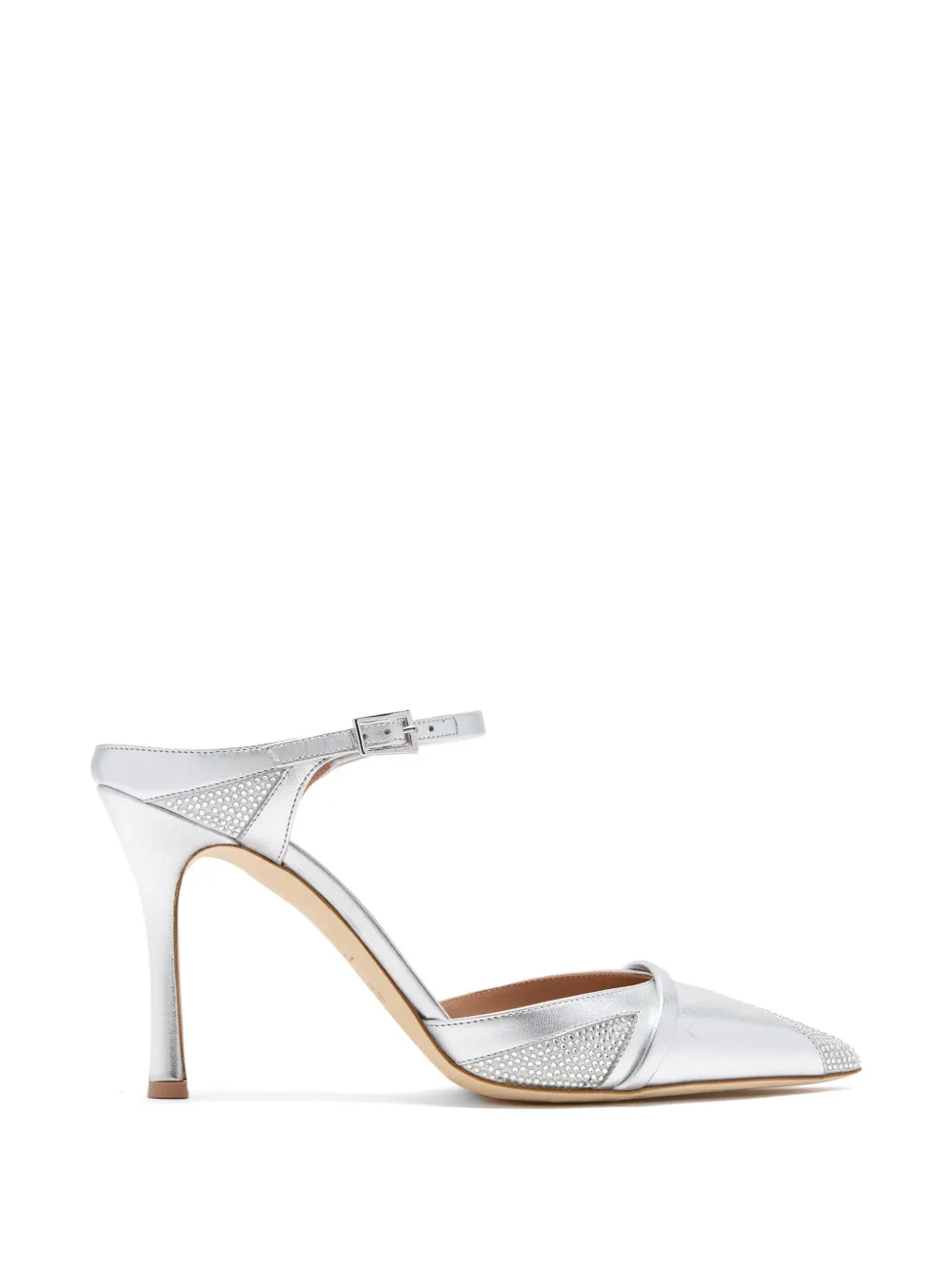 Malone Souliers Uma mules Zilver