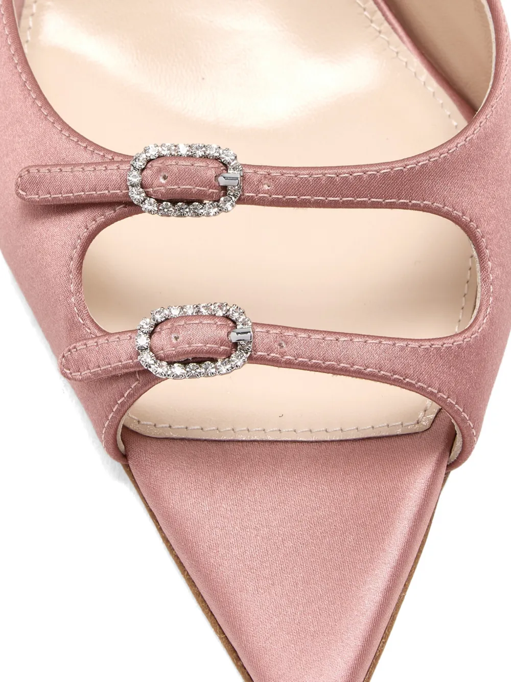 Andrea Wazen Sandalen verfraaid met kristallen Roze