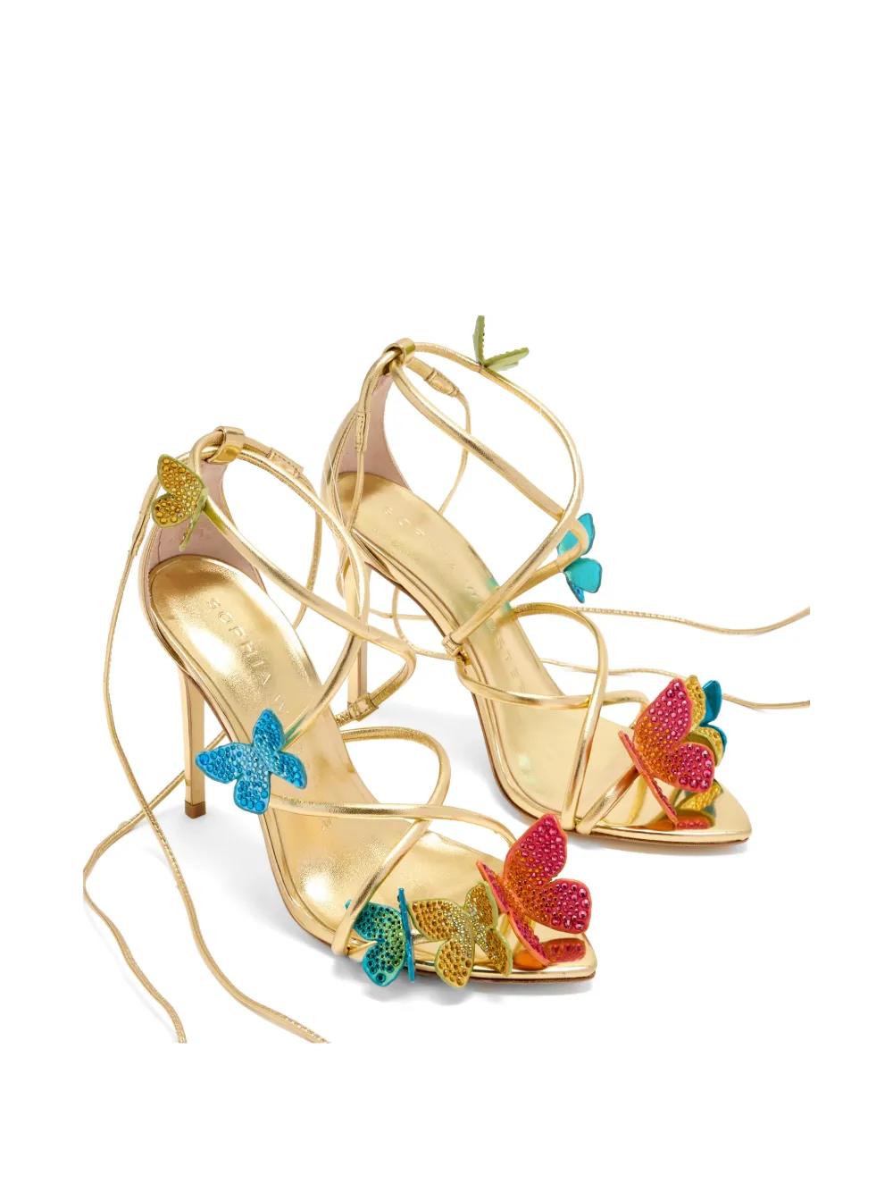 Sophia Webster Vanessa sandalen met vlinder en bandje Goud