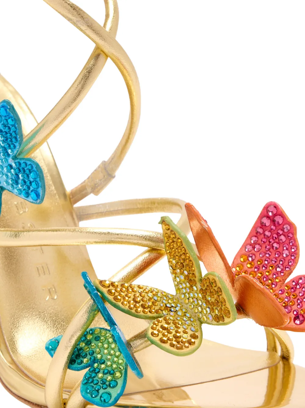 Sophia Webster Vanessa sandalen met vlinder en bandje Goud