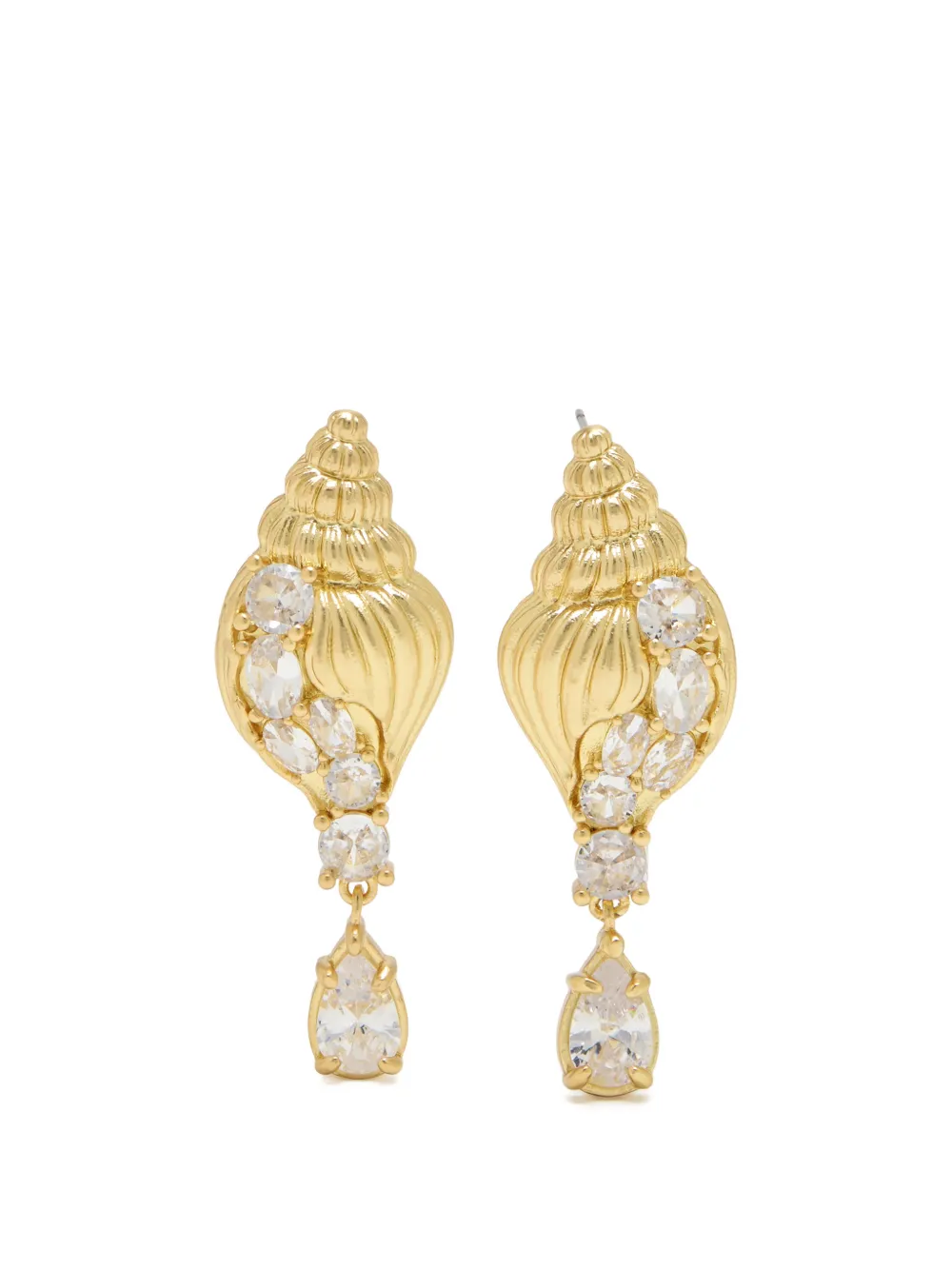 Oceanus shell-embellishment earrings - Oro