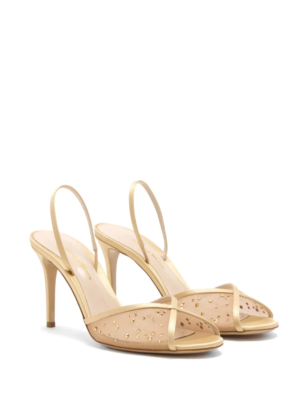Andrea Wazen Jen slingback pumps Beige