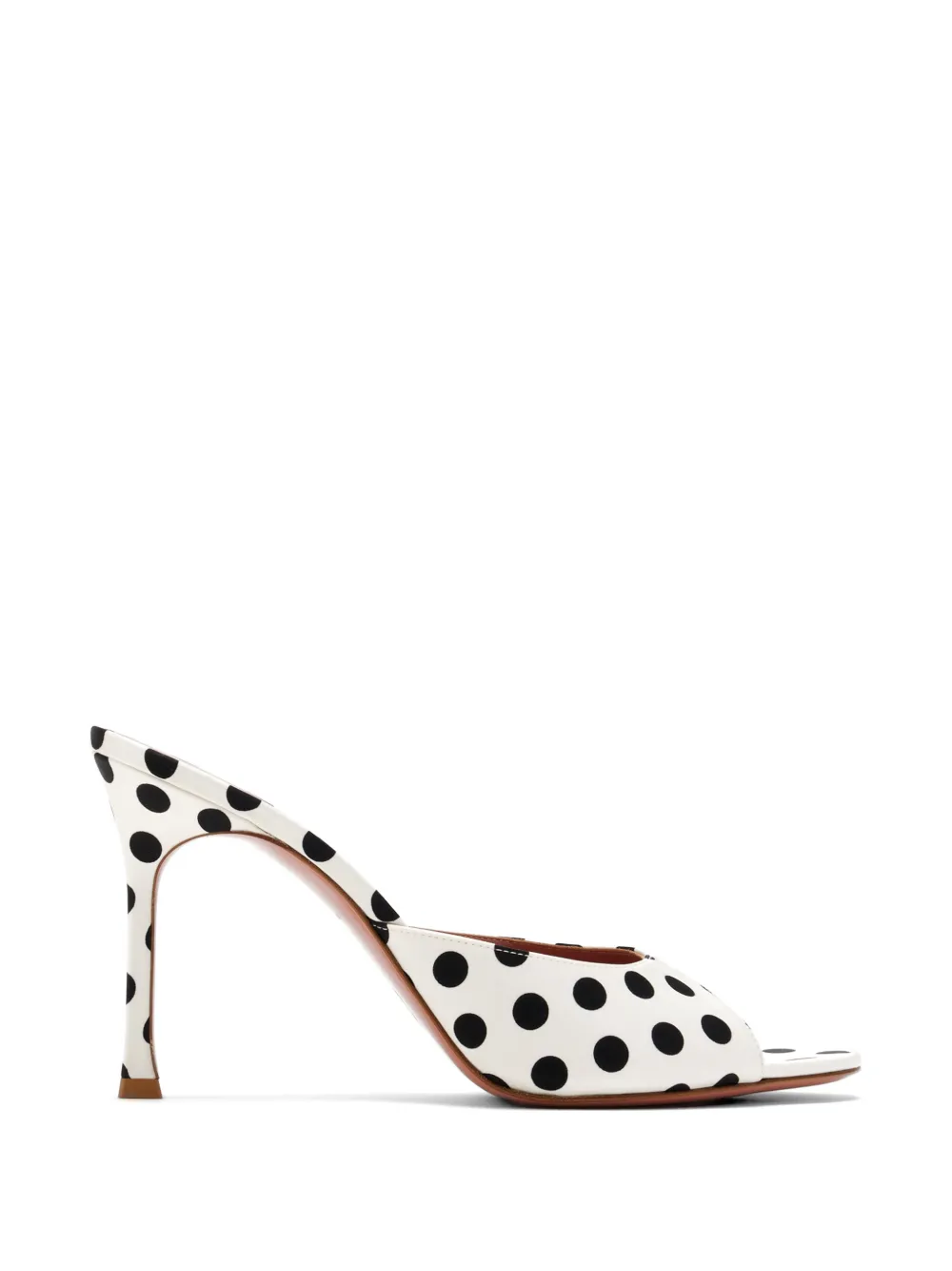 Amina Muaddi Alexa polka-dot sandals - Bianco