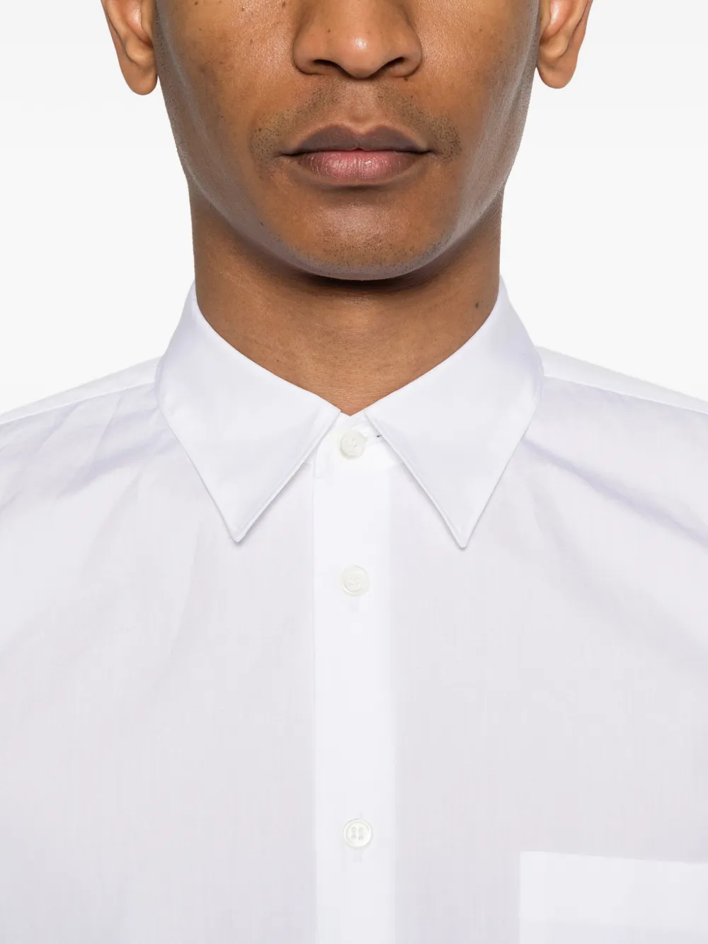 Black Comme Des Garçons Shirt met opgestikte zak Wit