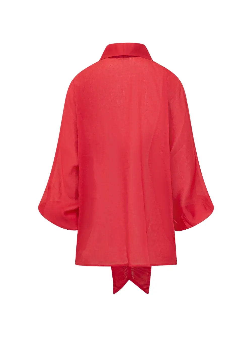  Sosue Bow Button Fastening Blouse - Red 