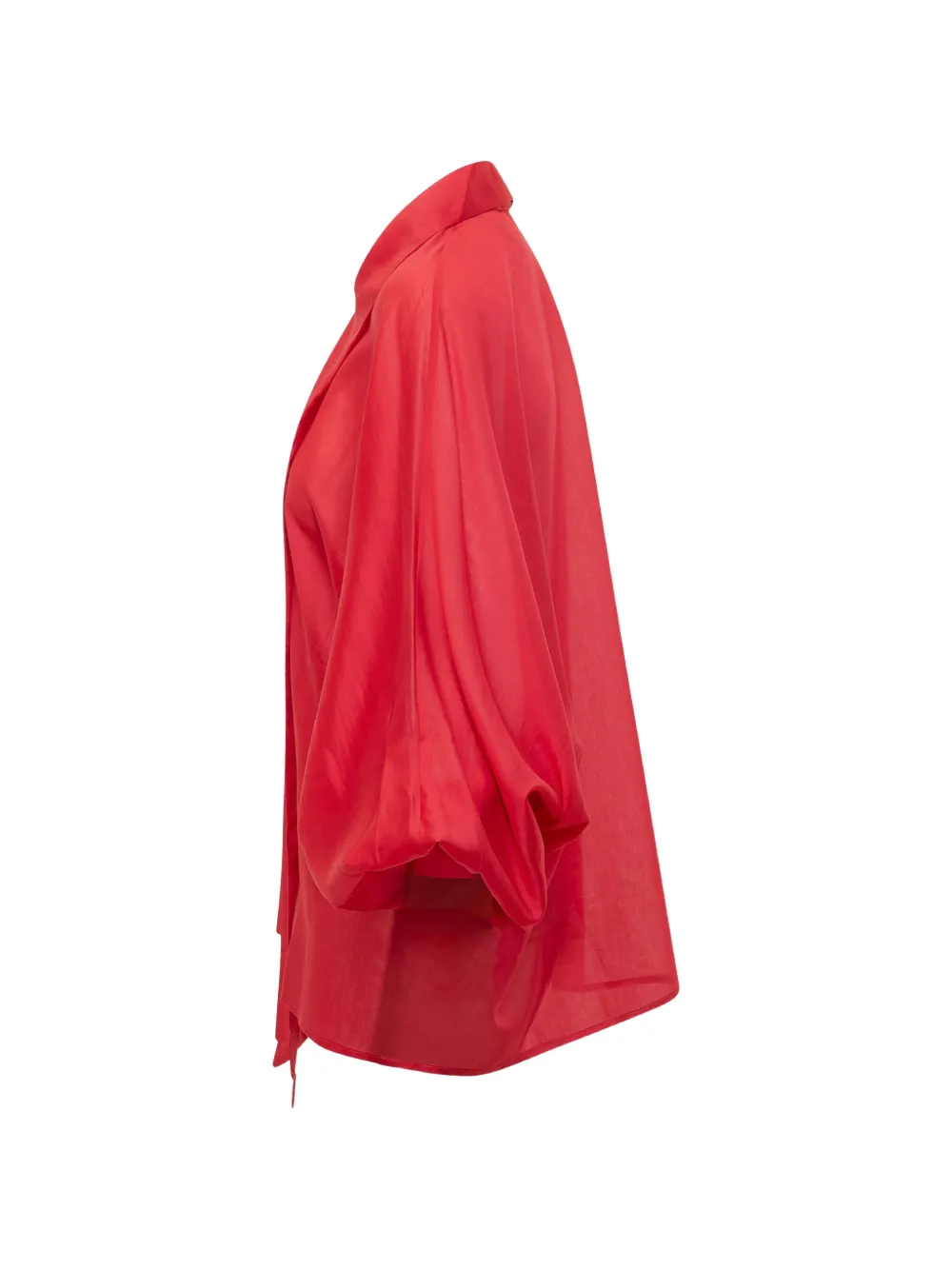 Sosue Bow Button Fastening Blouse - Red 