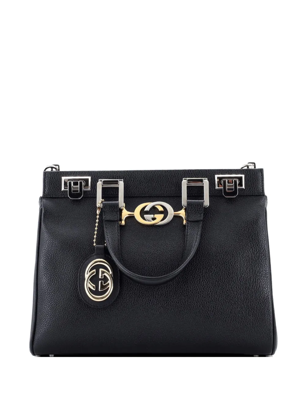 Gucci Pre-Owned Zumi Top Handle Bag Leather Small satchel - Nero