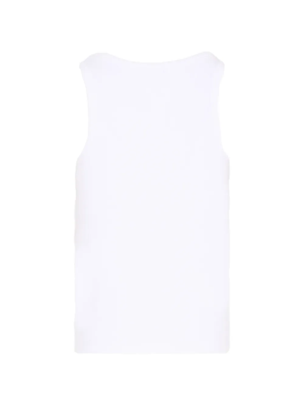 Moschino Kids Tanktop met geborduurd logo Wit