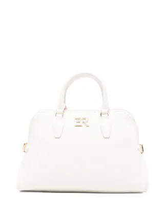 ERMANNO FIRENZE Small Amy Logo Tote Bag | White | FARFETCH