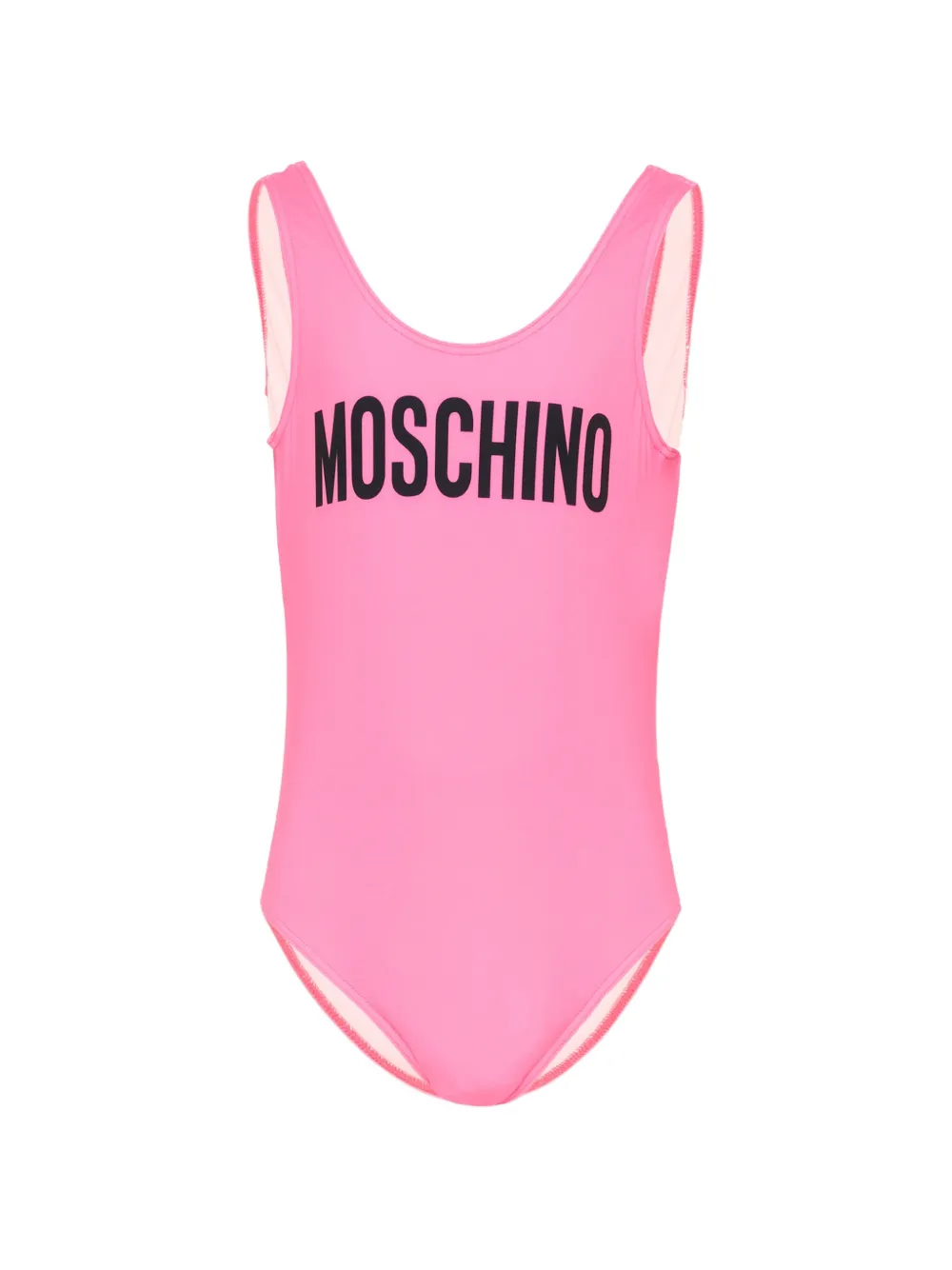 Moschino Kids logo-print swimsuit - Rosa