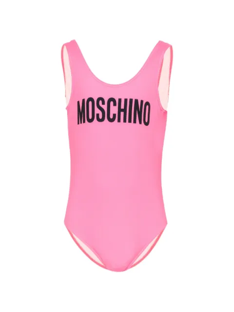 Moschino Kids traje de baño con logo estampado
