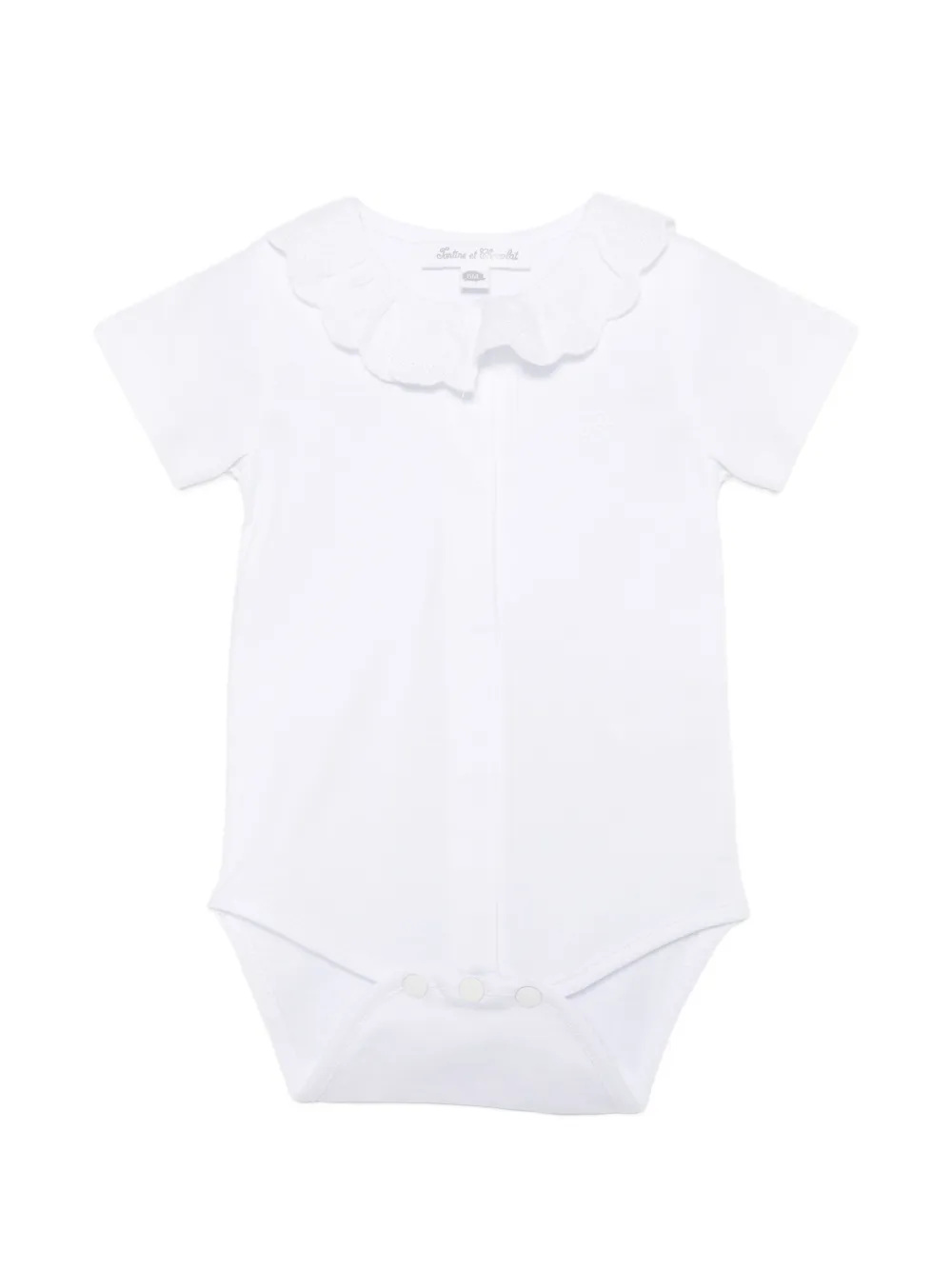 Tartine Et Chocolat ruffled bodie - Bianco