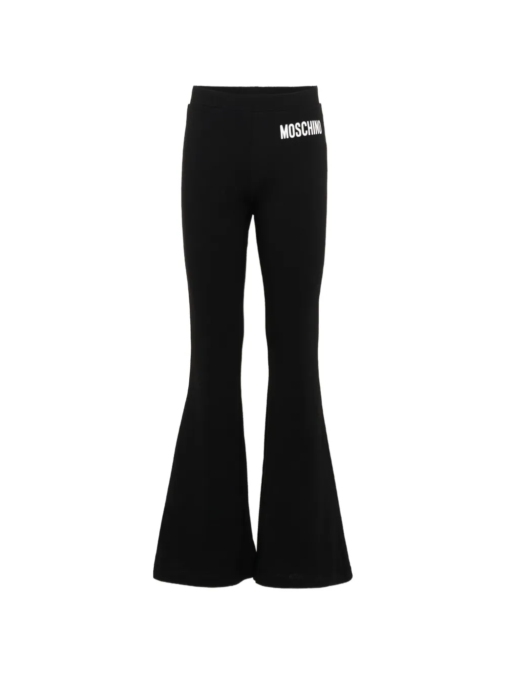 Moschino Kids flared track pants - Nero