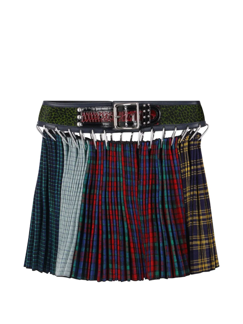 Chopova Lowena Dinasty pleated skirt - Blu