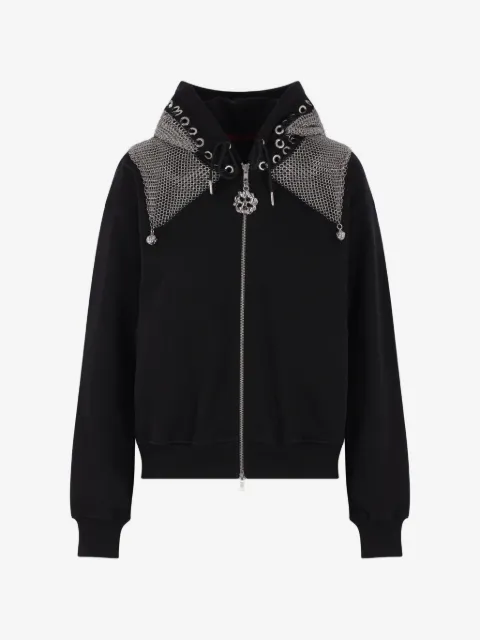Chopova Lowena zip-up embellished hoodie