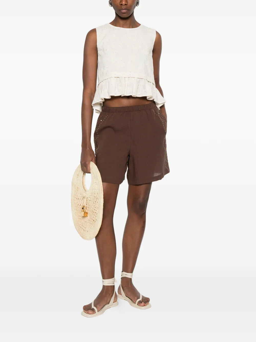  Liu Jo Floral Sequin Blouse - Neutrals 