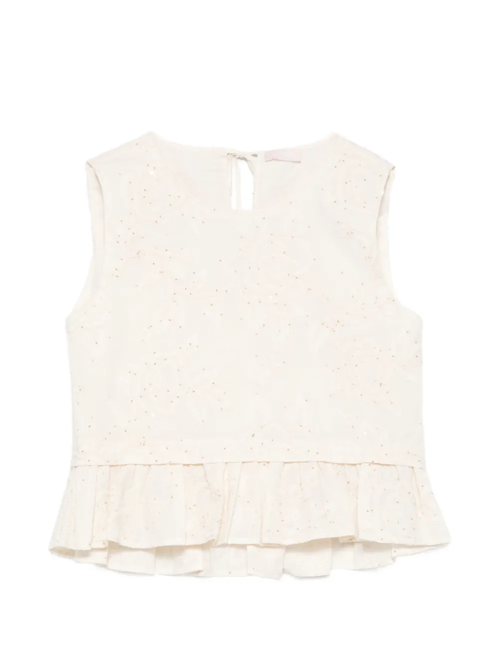 LIU JO floral sequin blouse - Toni neutri