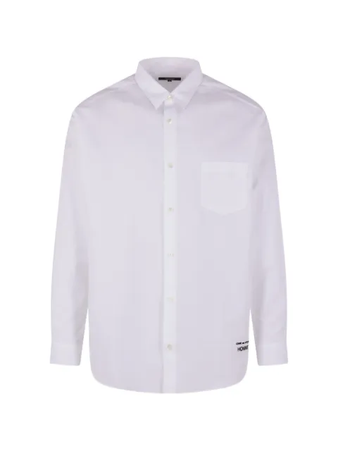 Comme des Garçons Homme Camicia con logo ricamato