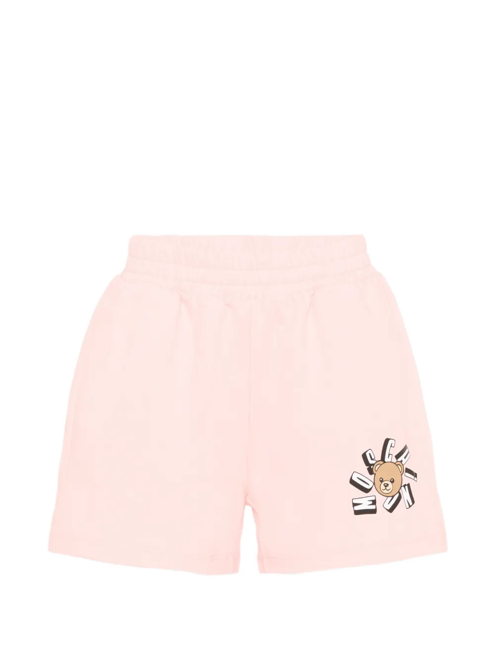 Moschino Kids logo-print shorts - Rosa