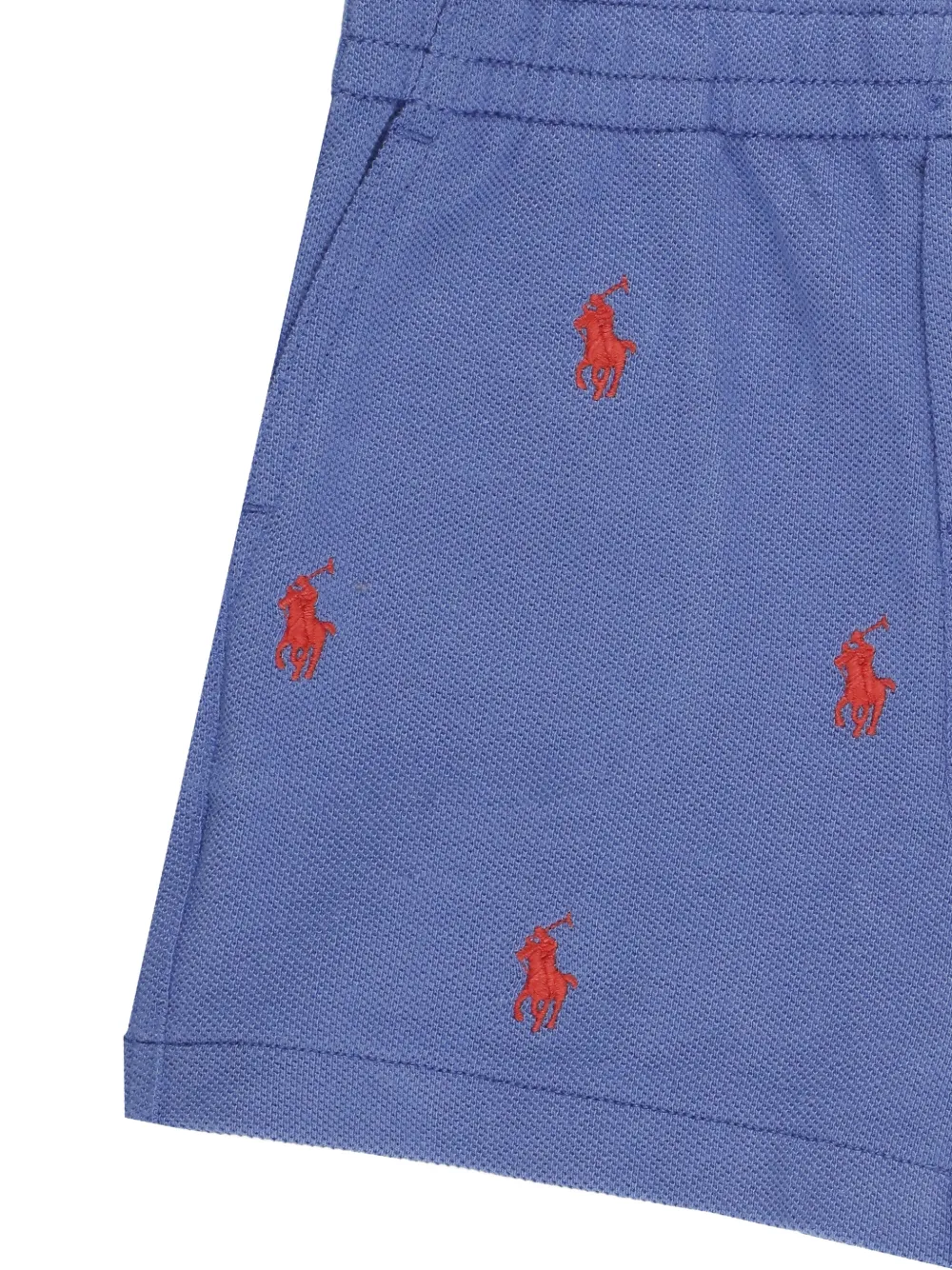 POLO RALPH LAUREN KIDS Shorts met borduurwerk Blauw