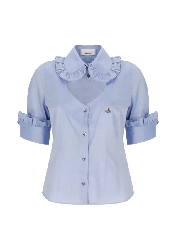 Vivienne Westwood ラッフル シャツ | ブルー | FARFETCH JP