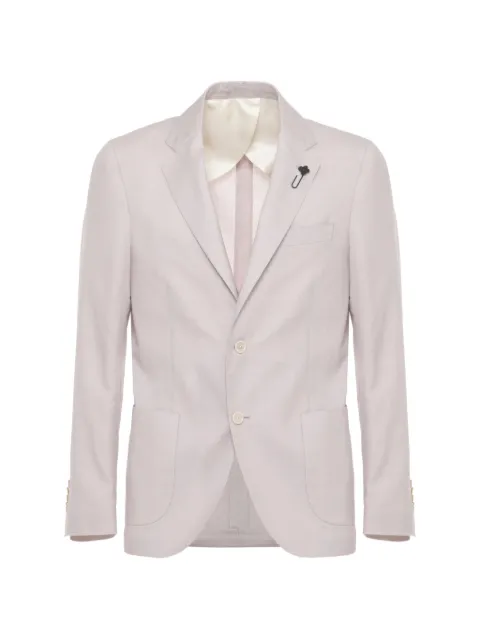 Lardini flower-pin jacket