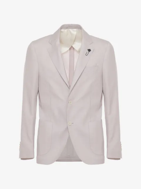 Lardini flower-pin jacket