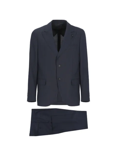 Lardini peak-lapel wool suit