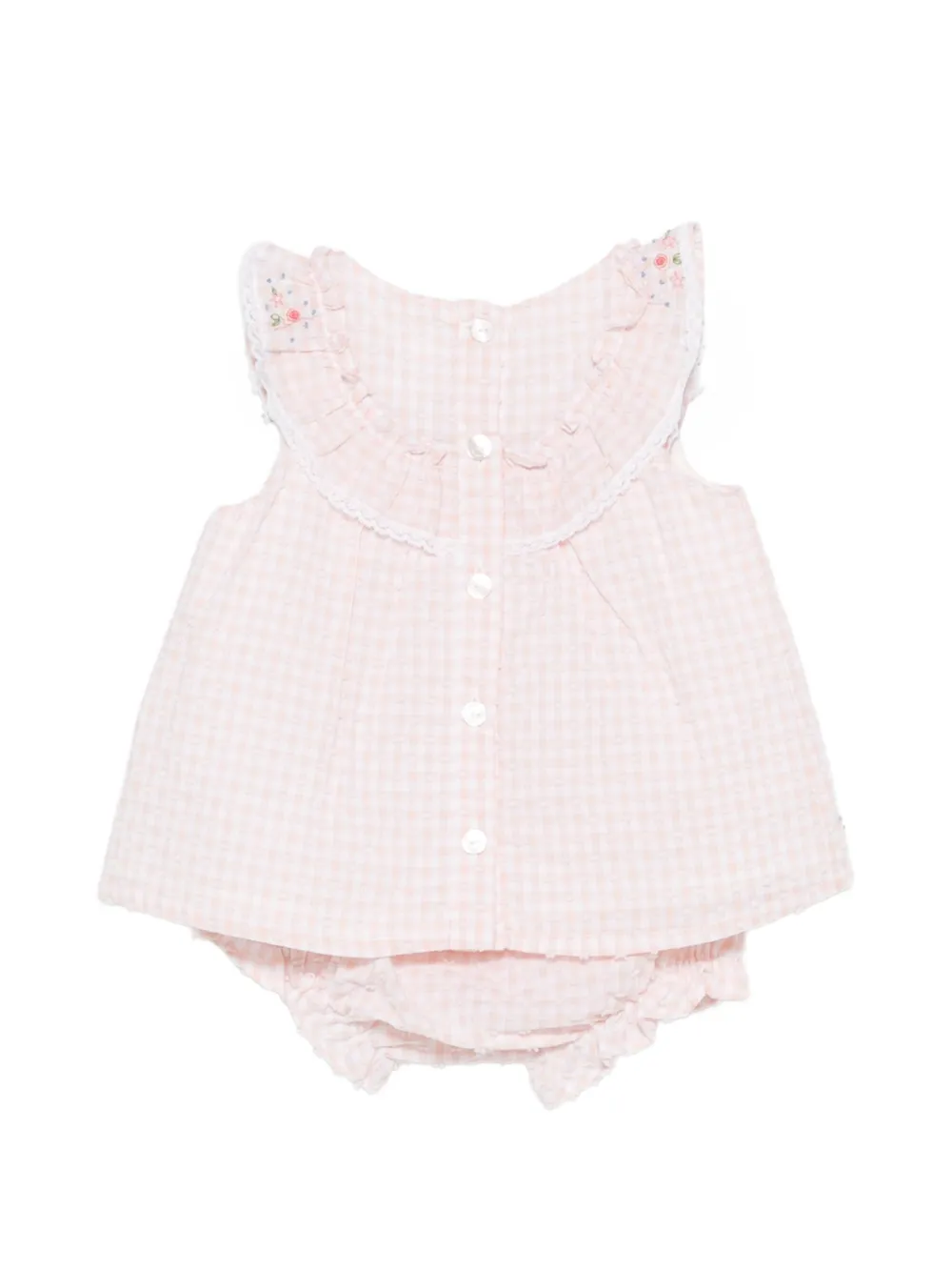 Tartine Et Chocolat Shortsset met ruches en bloemenprint Roze