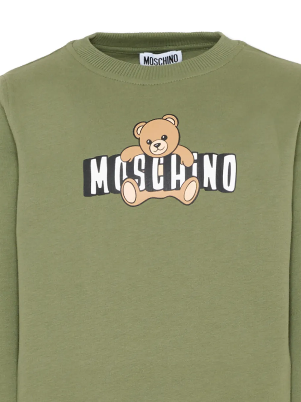Moschino Kids Trainingspak met logoprint Groen