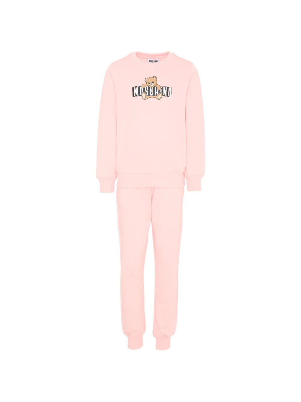 Moschino Kids logo-print tracksuit - Rosa