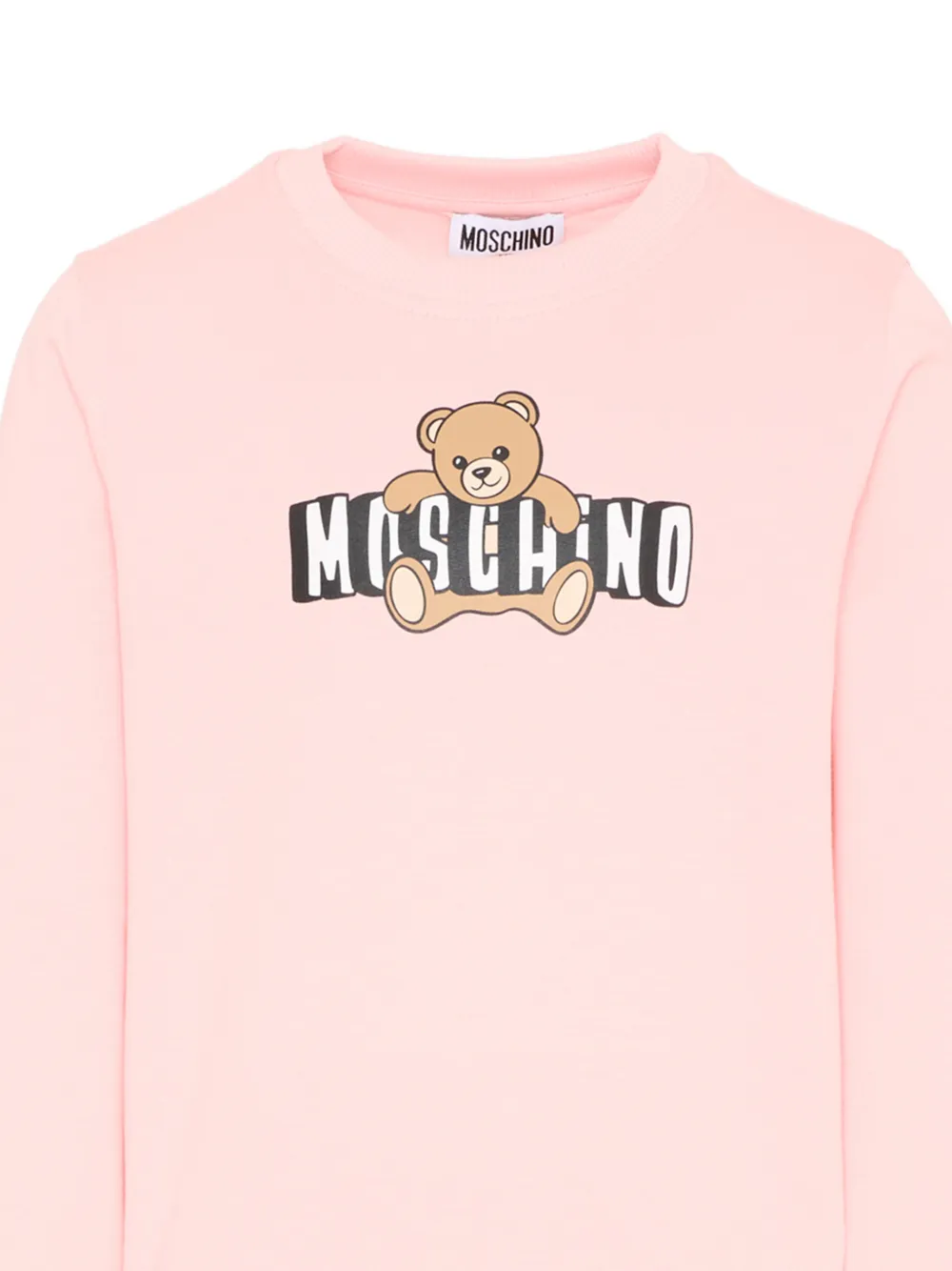 Moschino Kids Trainingspak met logoprint Roze
