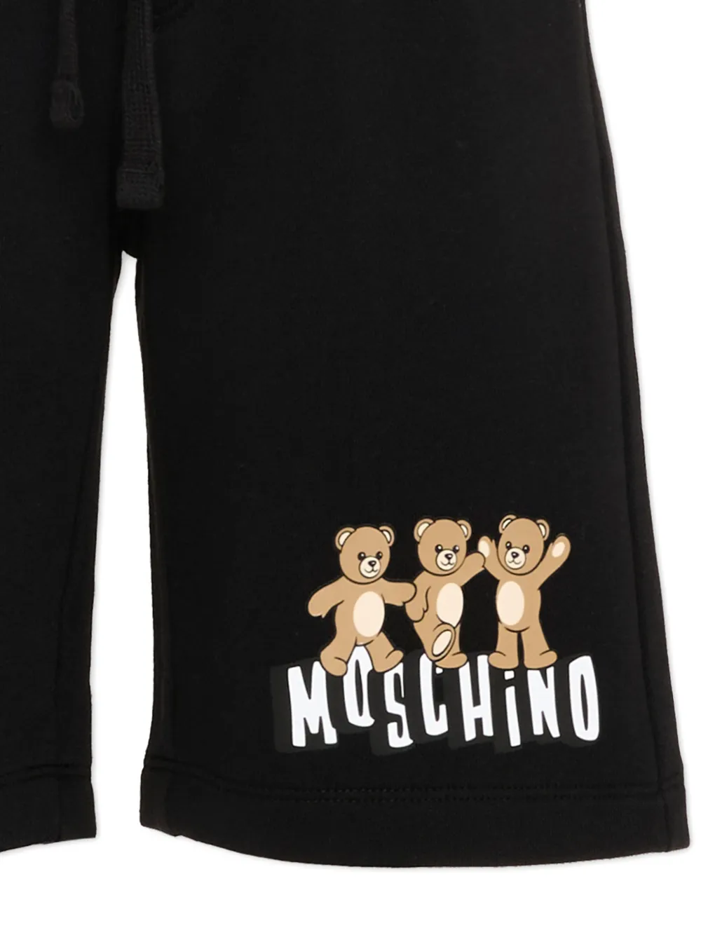 Moschino Kids Shorts met teddybeerprint Zwart