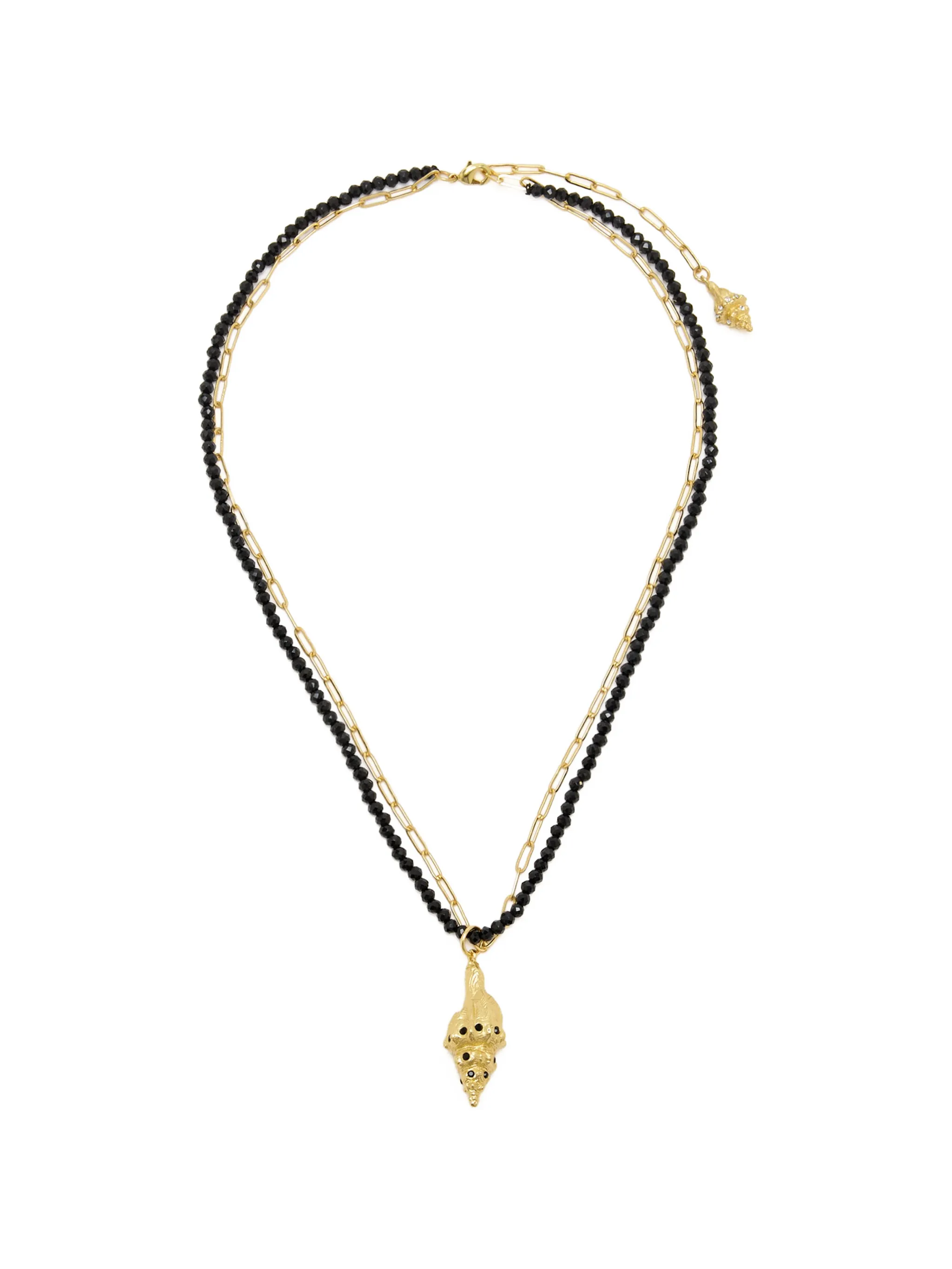 Oceanus shell-motif necklace