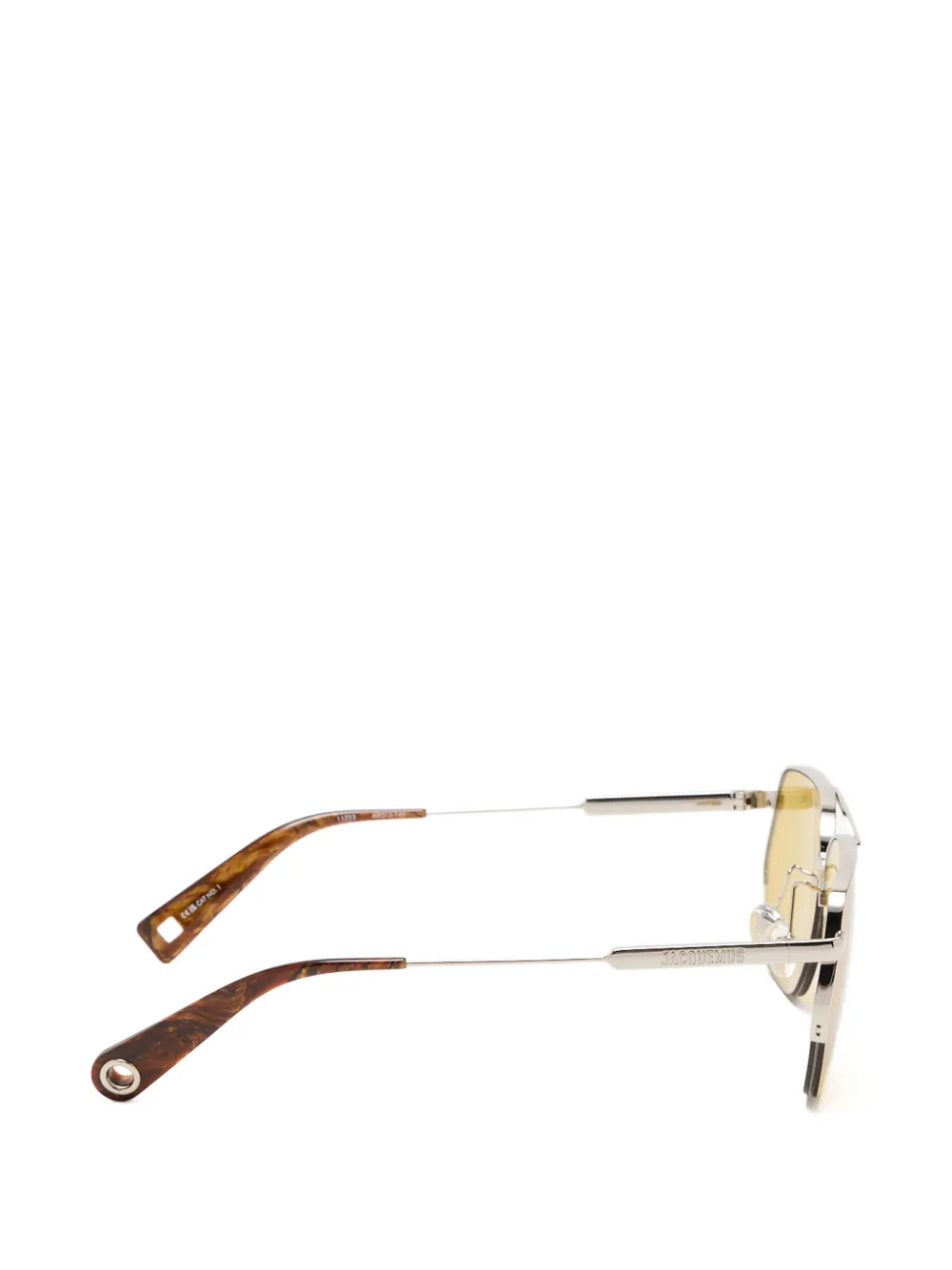 Jacquemus Les Aviador zonnebril Zilver