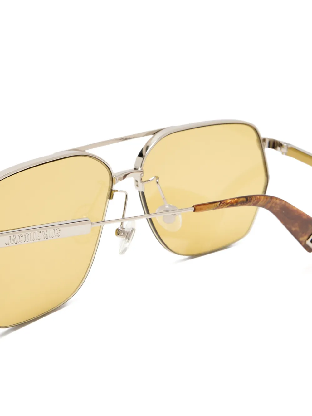 Jacquemus Les Aviador zonnebril Zilver