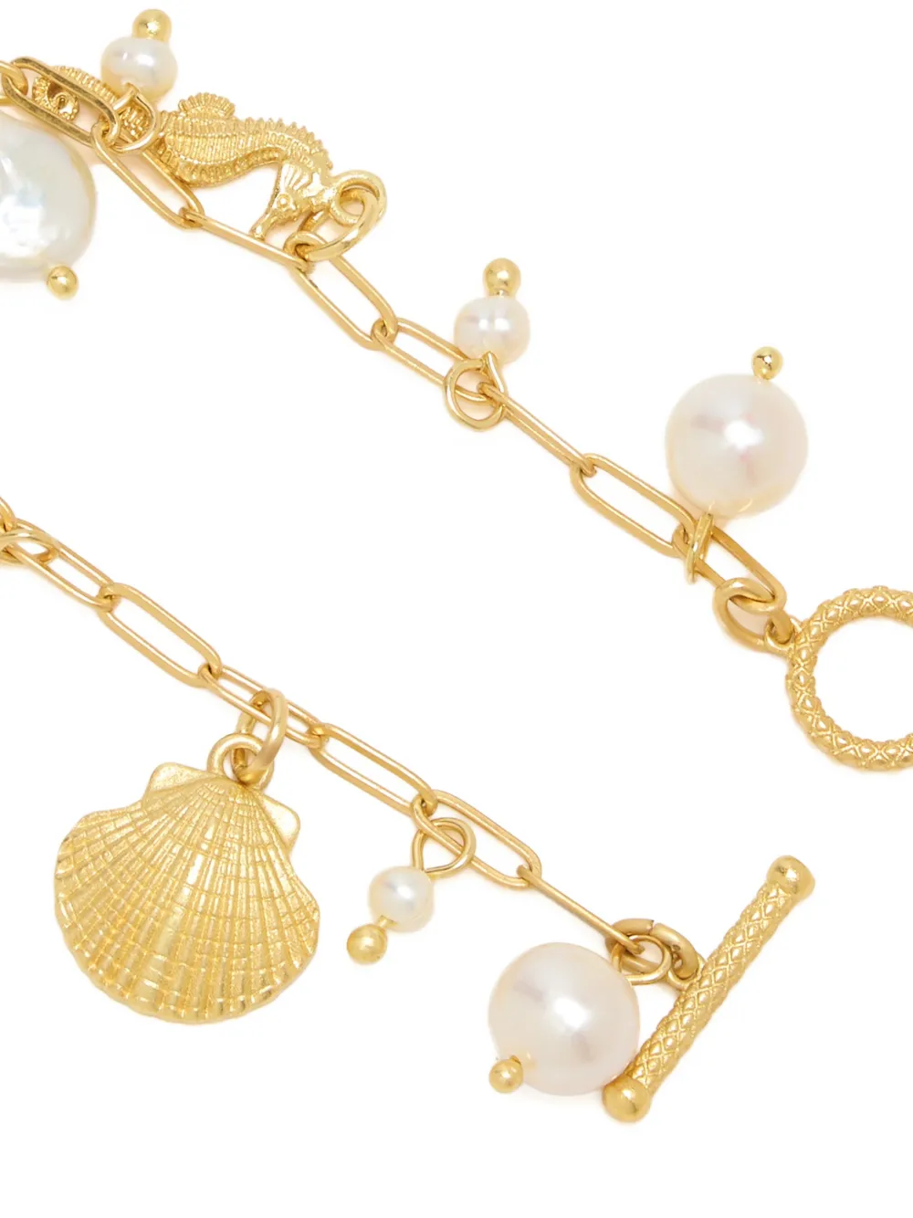  Oceanus Pulsera Pearl Prism - Dorado 