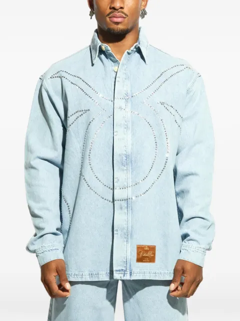 GARCIAS embellished oversized denim shirt