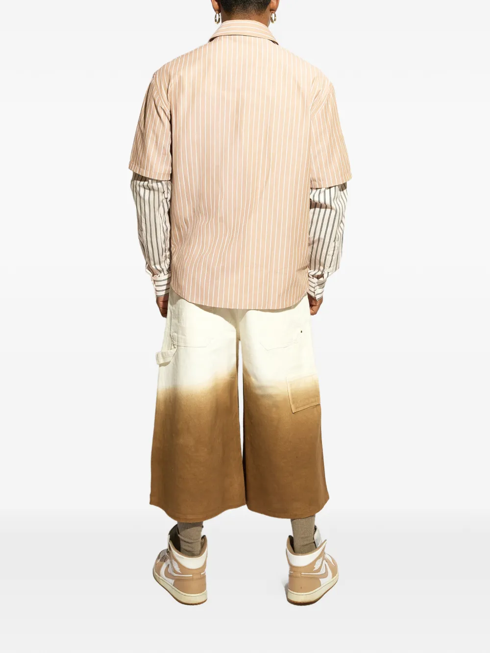  Garcias Striped Oversized Shirt - Neutrals 