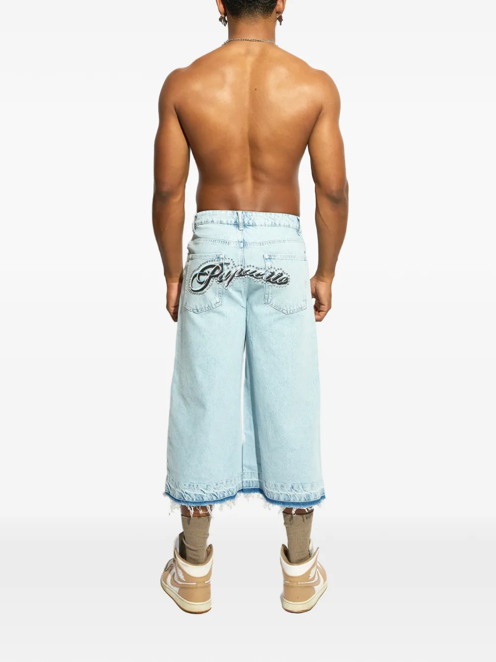  Garcias Papacito Oversized Denim Shorts - Blue 