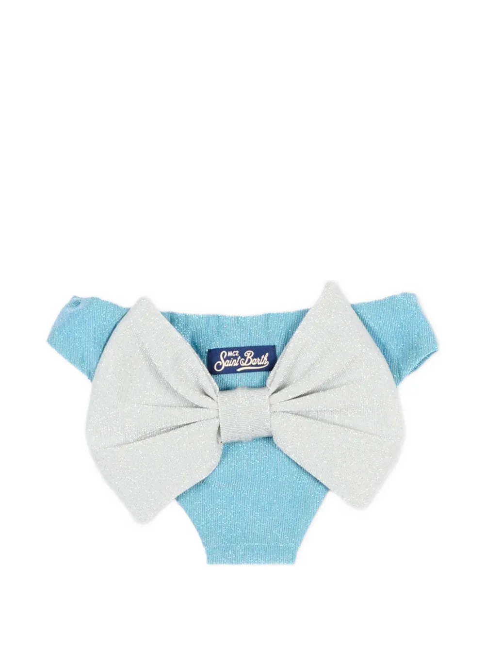  Mc2 Saint Barth Kids Bragas De Bikini Con Lazo - Azul 