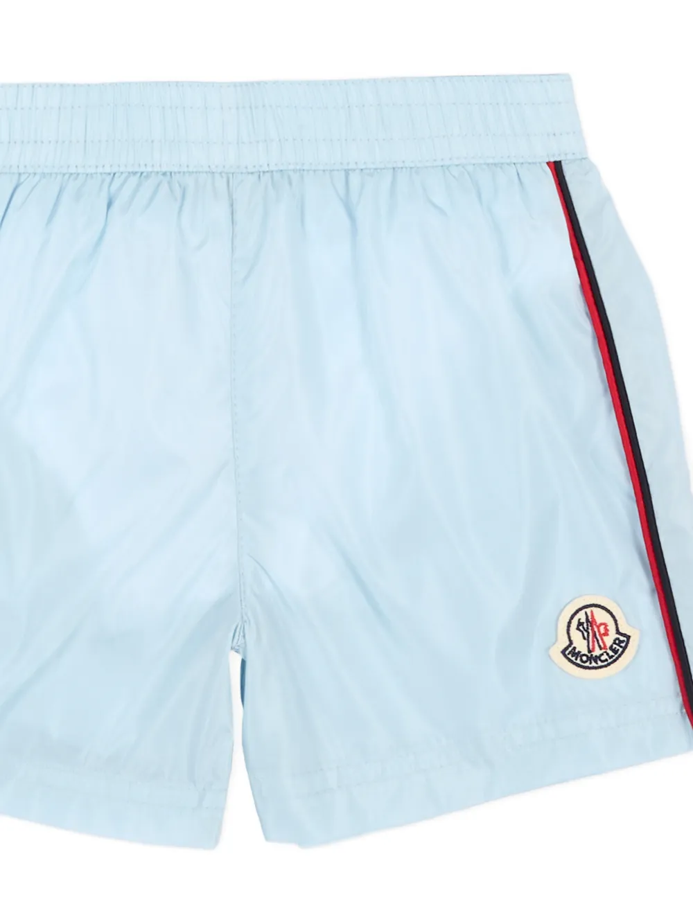  Moncler Enfant Stripe Swim Shorts - Blue 