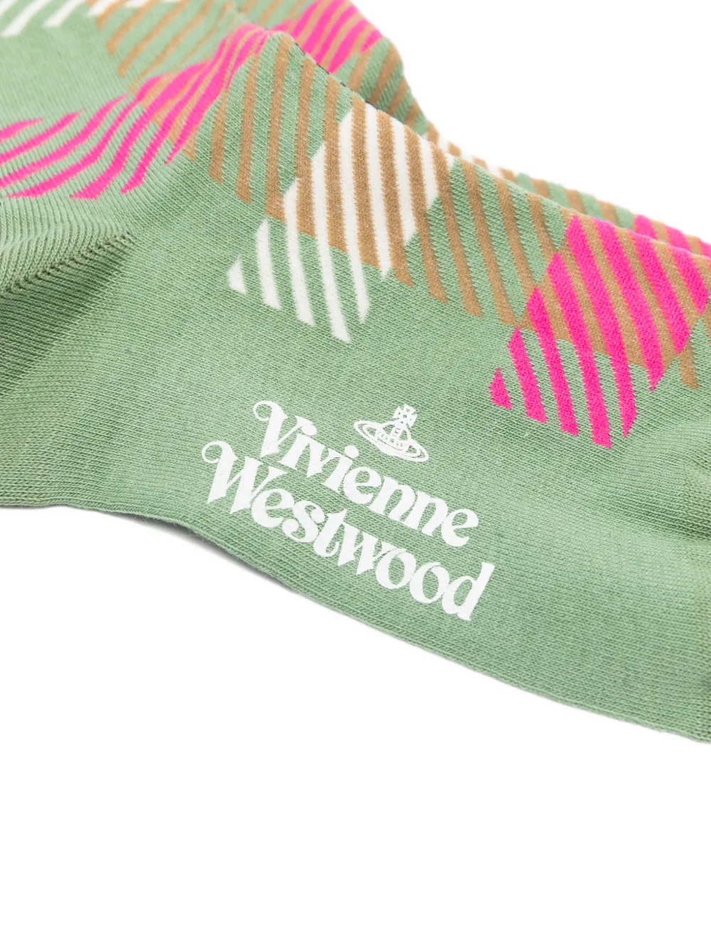  Vivienne Westwood Plaid-pattern Socks - Green 