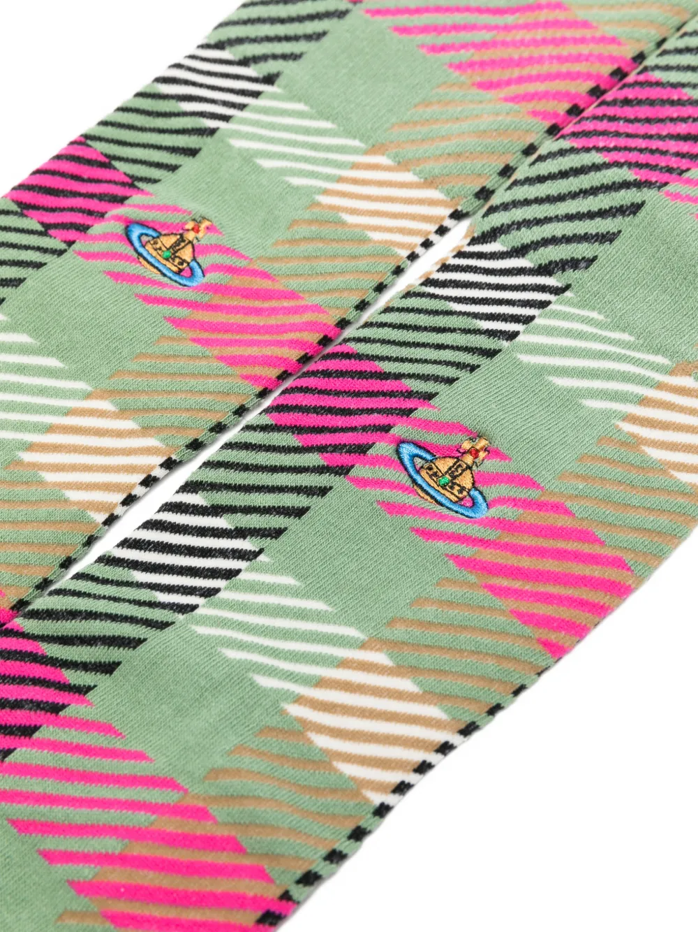  Vivienne Westwood Plaid-pattern Socks - Green 