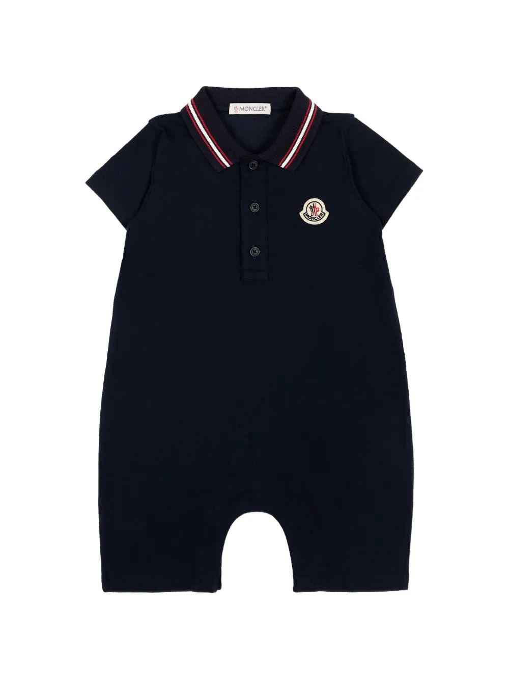 MONCLER モンクレール ブルー ポロシャツロンパース 12-18m 80 MONCLER - MONCLER ブルーロンパース 18-24m 85cmサイズの通販 by