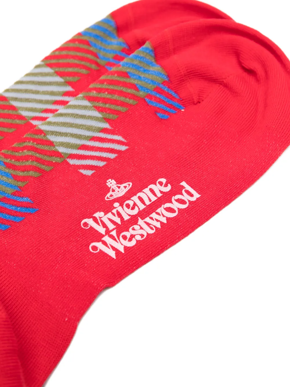  Vivienne Westwood Checked Socks - Red 