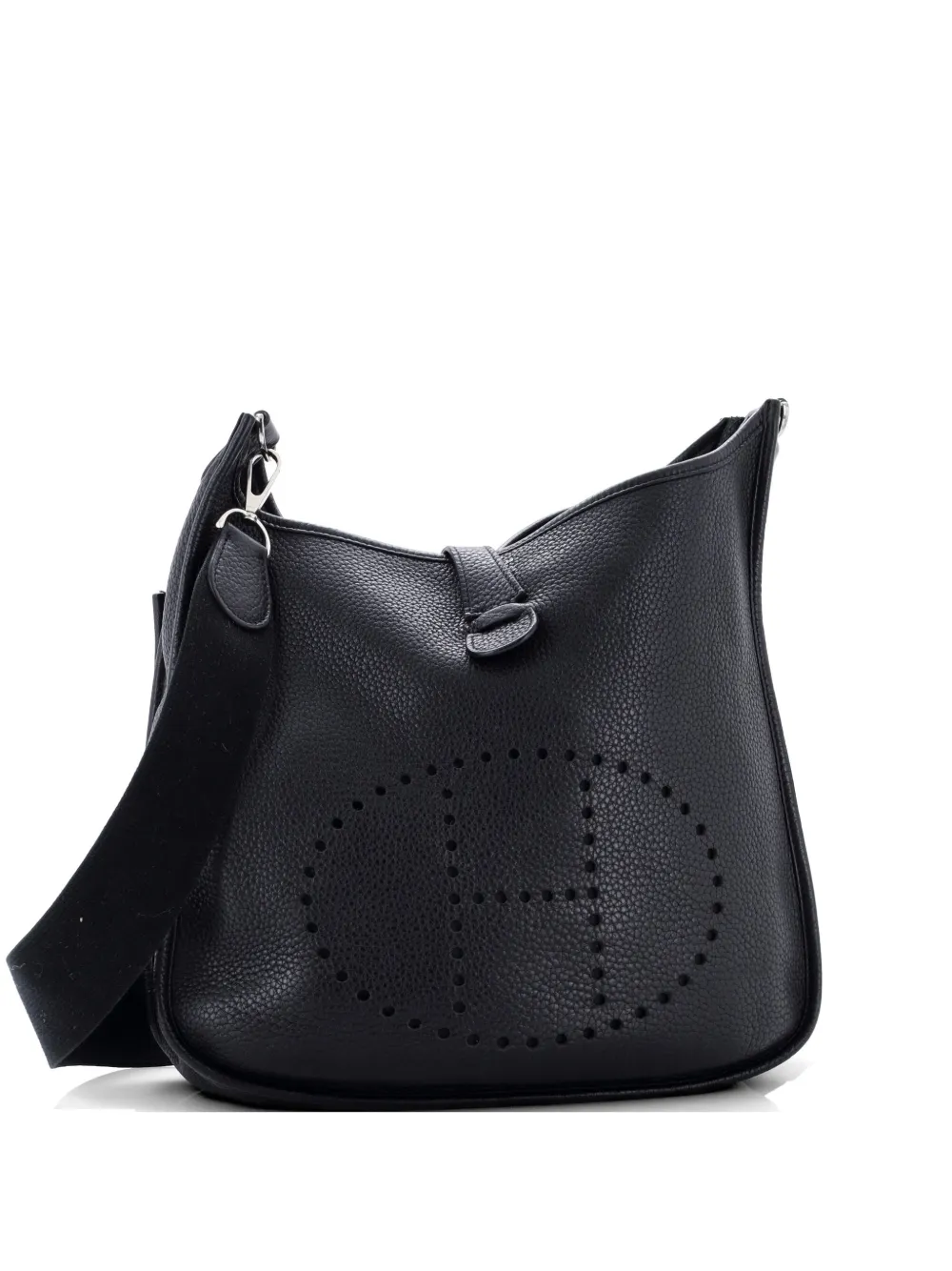 Hermès Pre-Owned Evelyne Bag Gen III Clemence GM crossbody bag - Nero