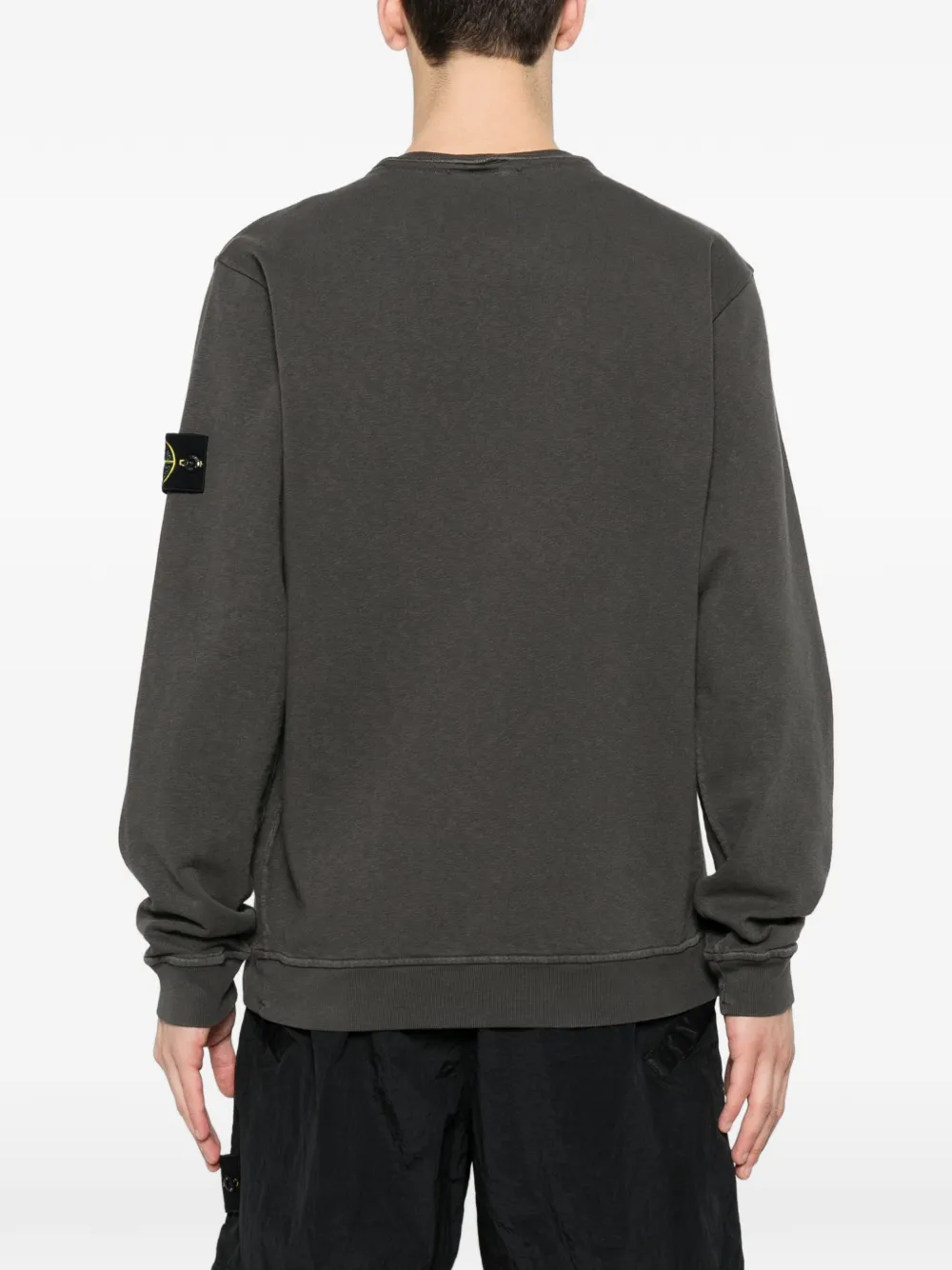 Stone Island Sweater met logopatch Grijs