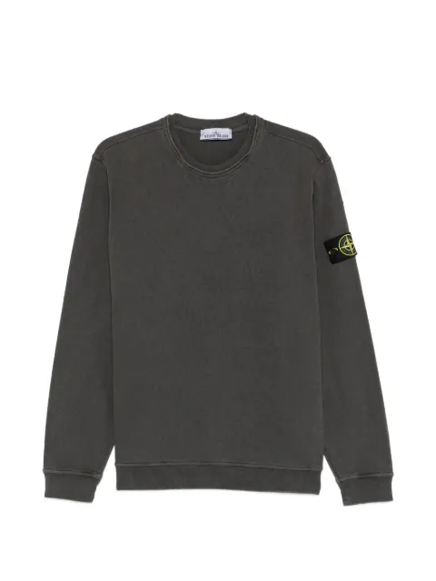 Stone Island patch crew-neck sweatshirt