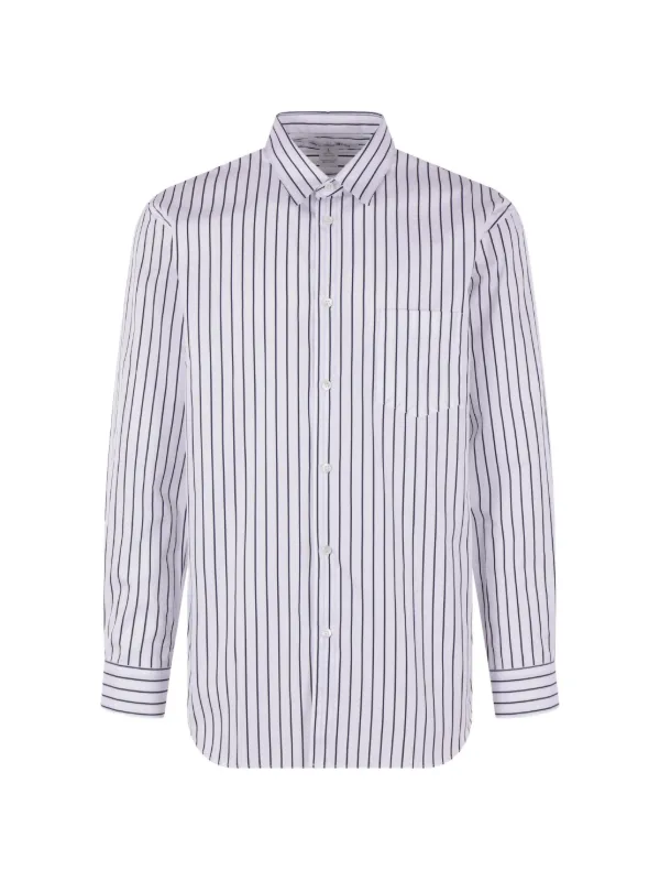 Comme Des Garçons ストライプ シャツ | ブルー | FARFETCH JP